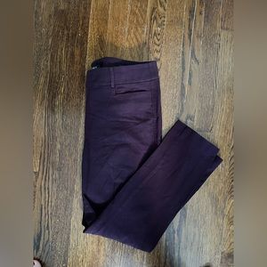Loft size 8 Skinny pants in plum